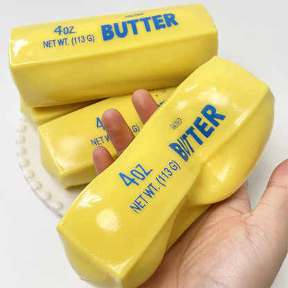 [NEW!] Crunchy Yellow Butter Stick Stress Ball Fidget Toy