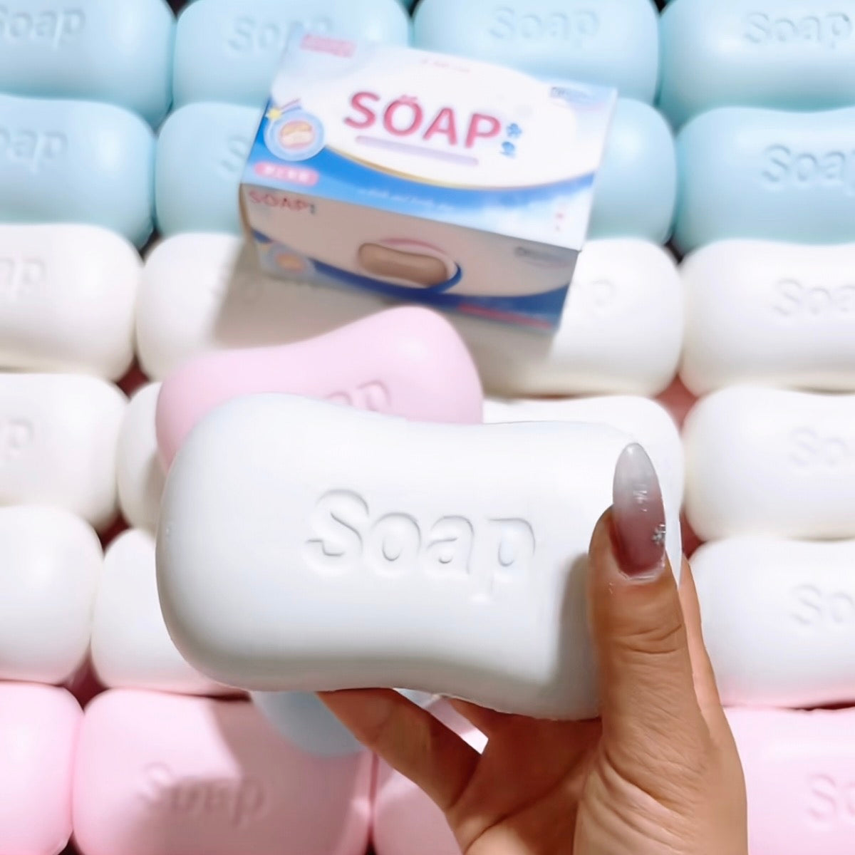 Super soft white cartoon soap 🫧 stress relief slow rising squishy