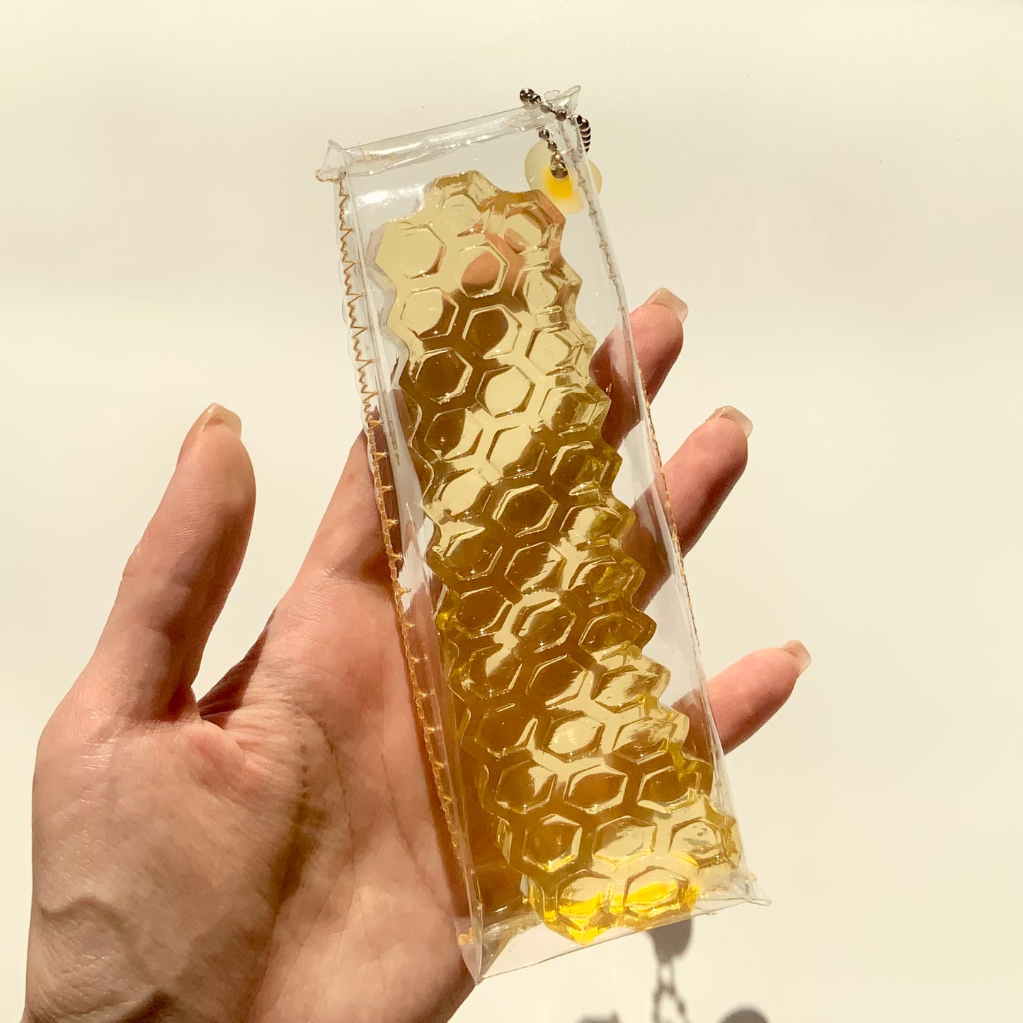 Super Soft Transparent Golden Honeycomb Taba Squishy Toy