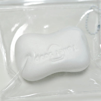 Flocked super soft white soap taba squishy toy