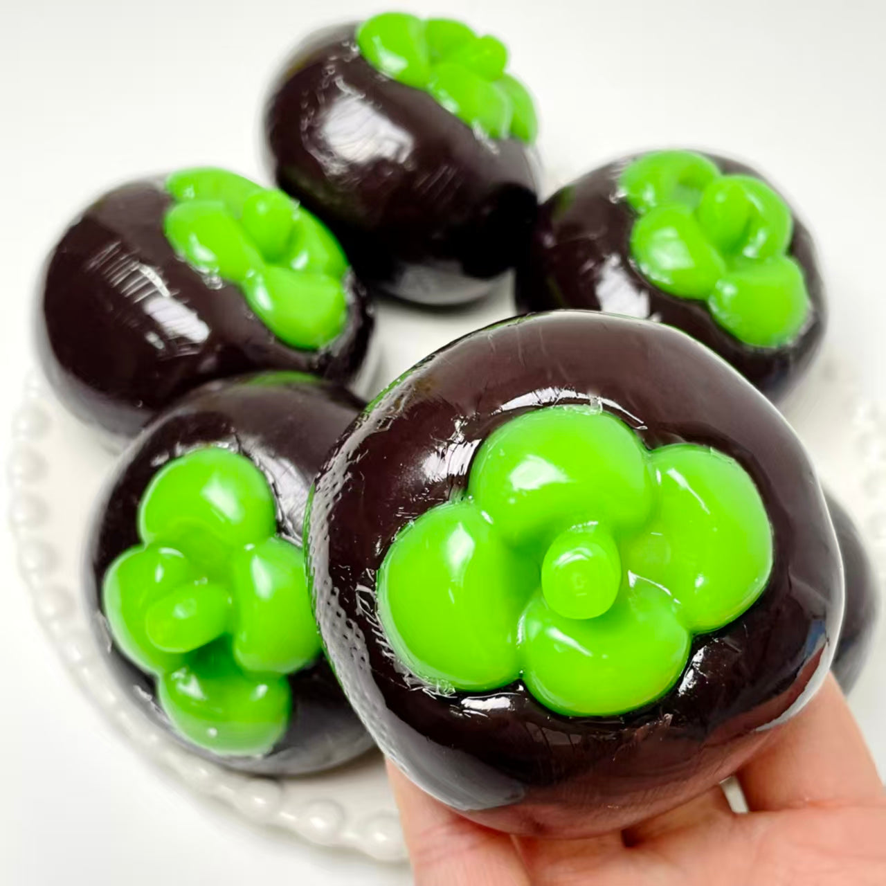 Crunchy Chubby Mangosteen Stress Ball Fidget Toy - Charming Cheese