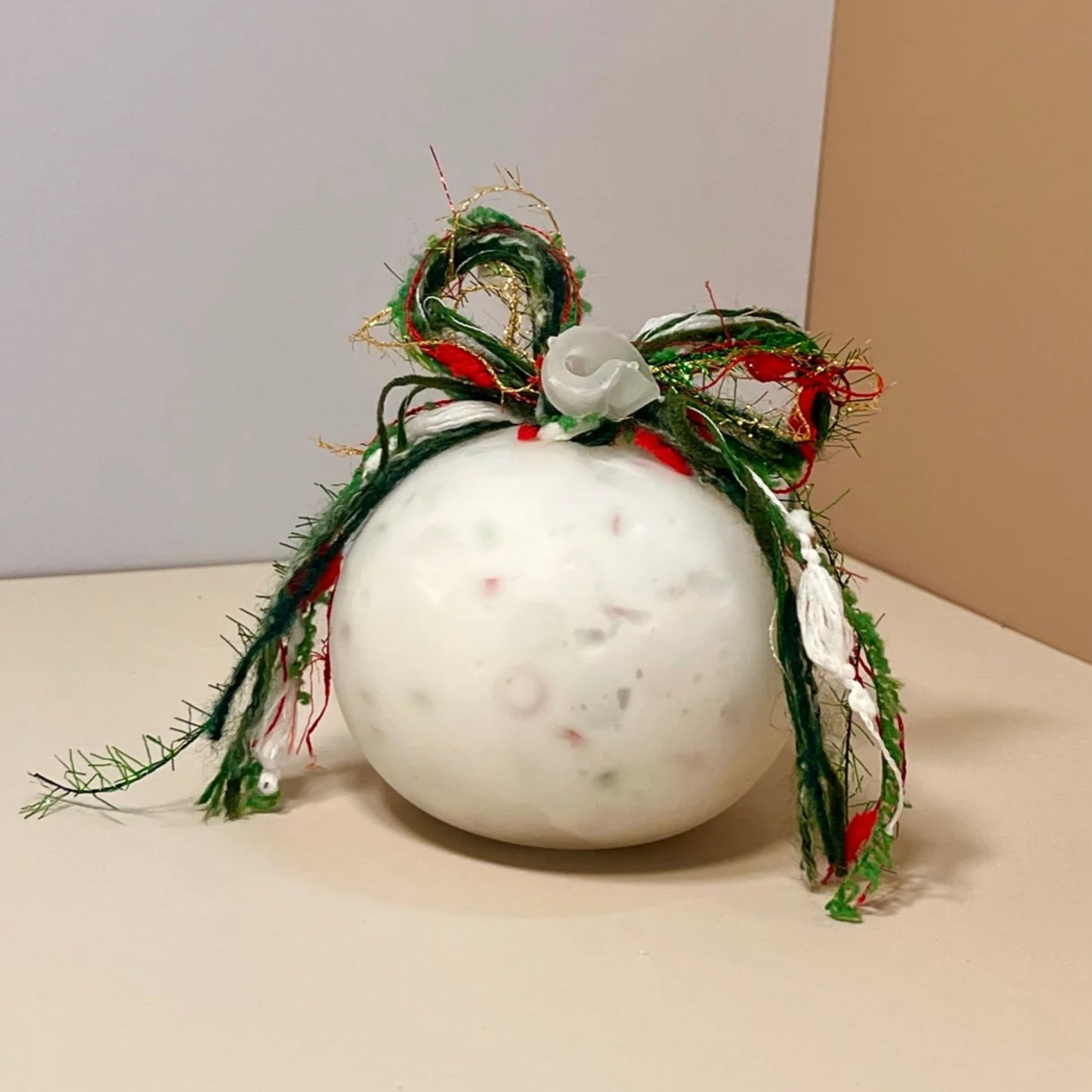 Soft Christmas Tree / Red Apple Stress Ball Toy (6cm ball skin) - Charming Cheese