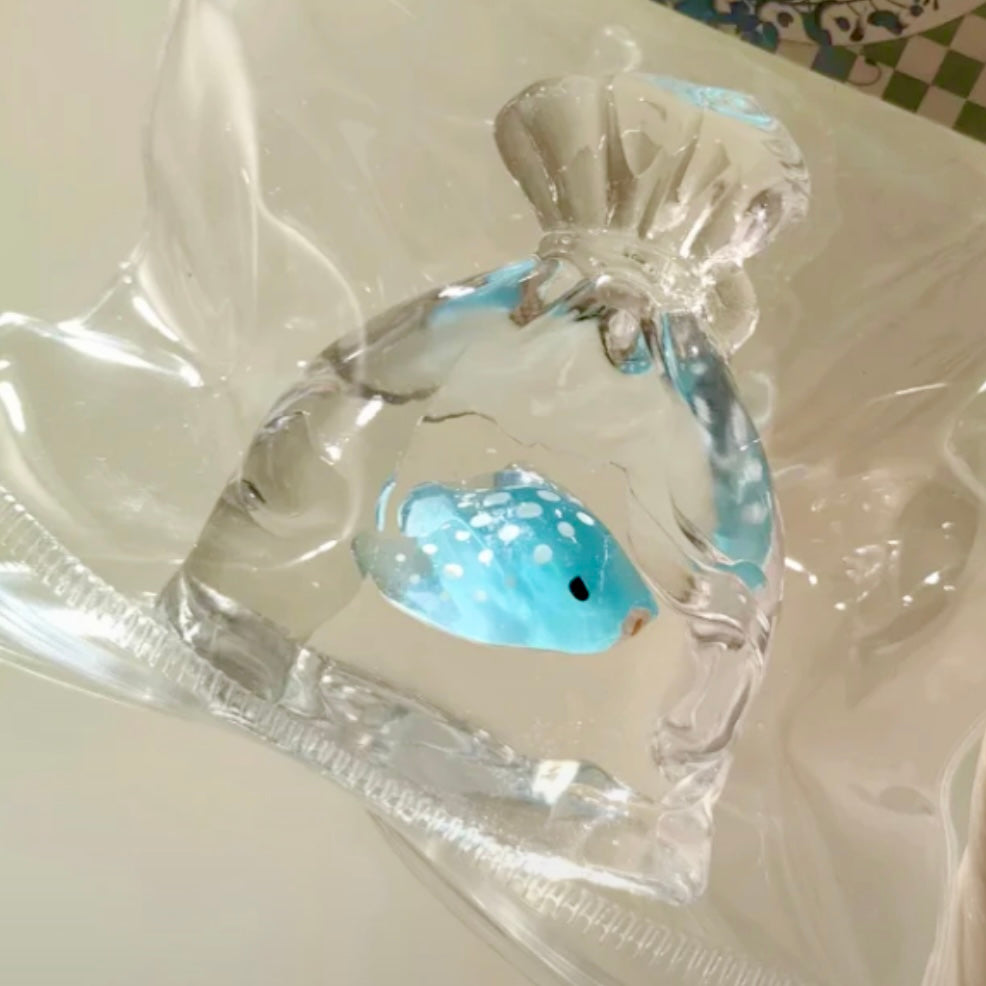 Transparent Goldfish Bag Taba Squishy Toy