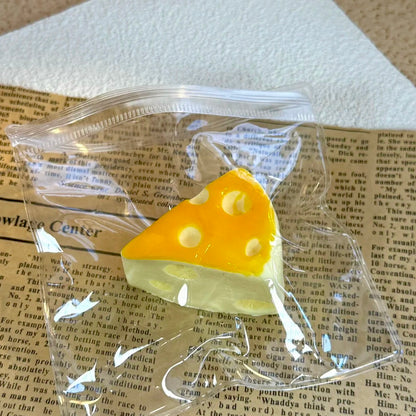 Triangle Cheese Cube Taba Squishy Toy (40g) - Charming Cheese