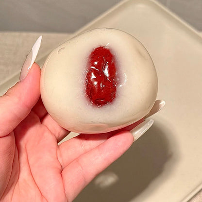Milky White Jujube Coconut Oil Ultra-thin Skin Malleable Handmade Stress Ball