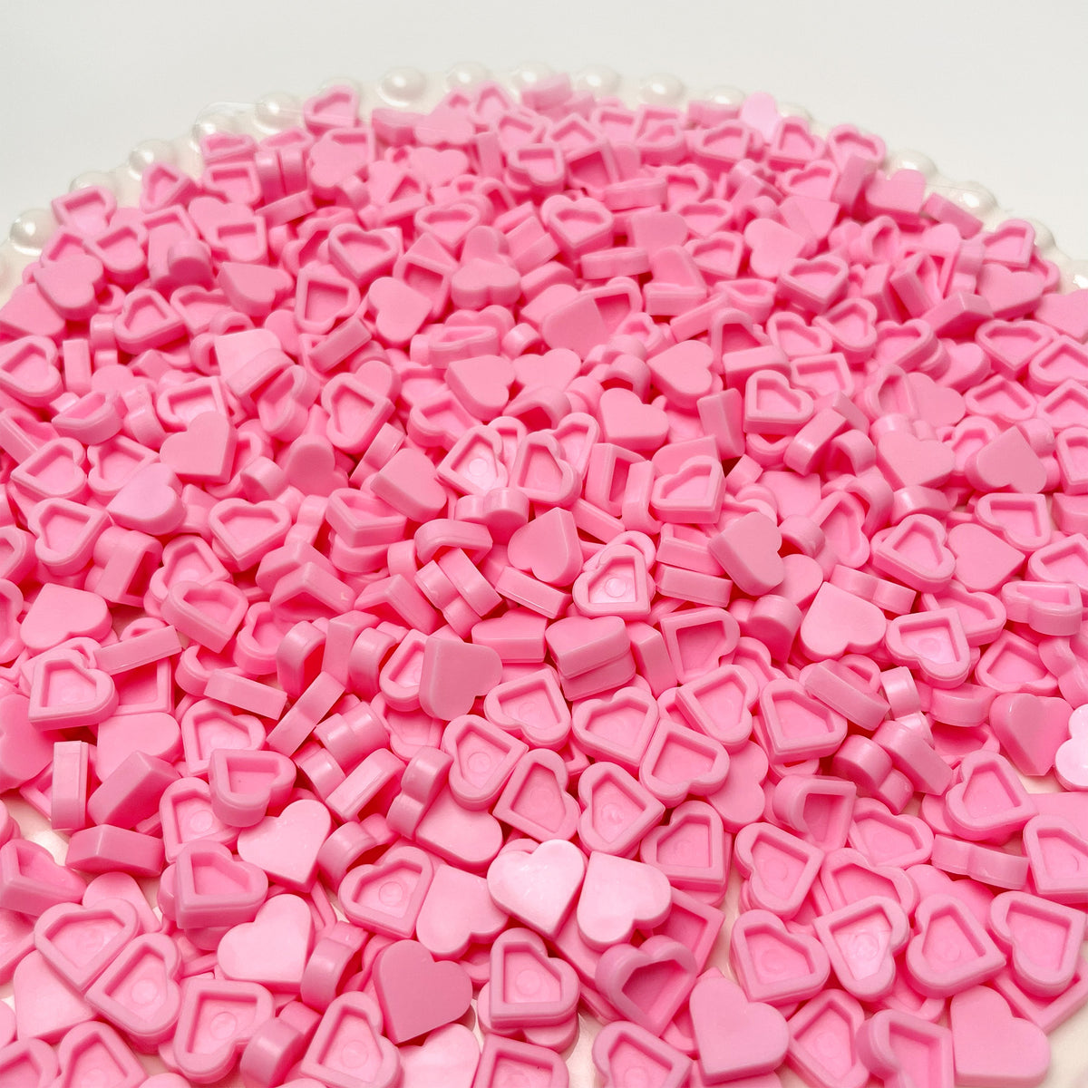 Heart-shaped Building Blocks Craft Handmade Stress Ball Filling Materials (100g)