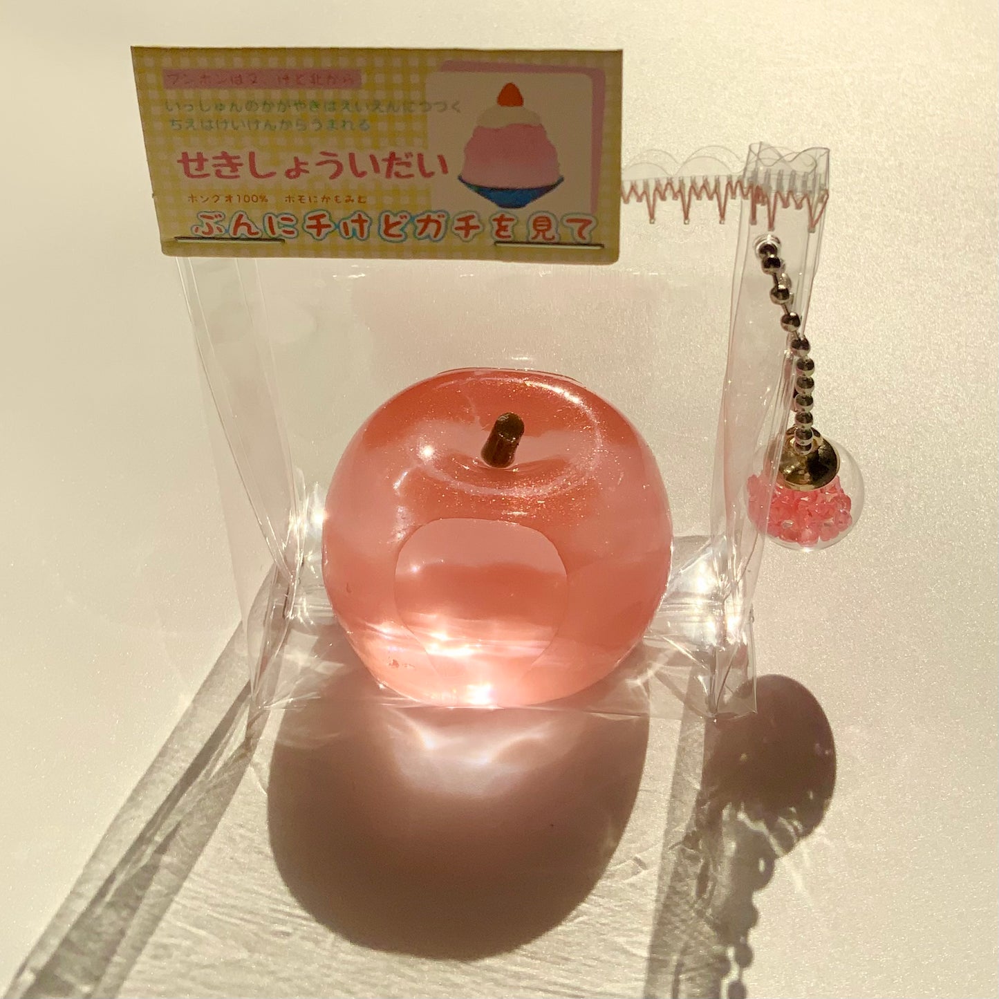Super Soft Transparent Pink Apple Taba Squishy Toy