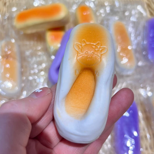 Cute Milk Stick Thumb Cookies Slow-rising Squishy Toy - Charming Cheese