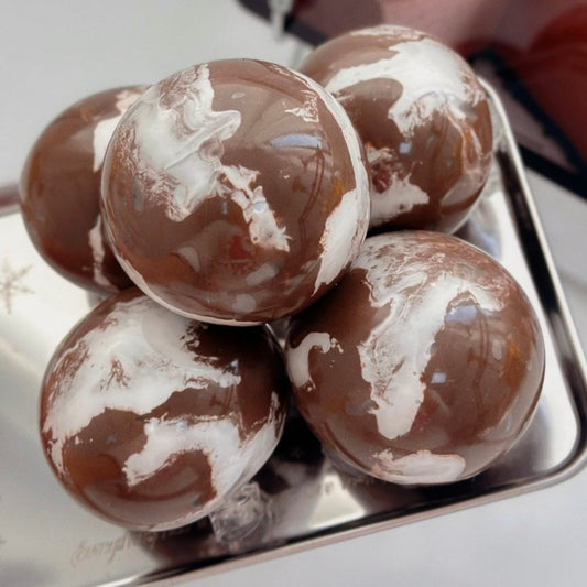 Crispy Milk Chocolate Stress Ball Zip-tie Fidget Toy - Charming Cheese