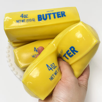 [NEW!] Crunchy Yellow Butter Stick Stress Ball Fidget Toy