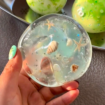 Morning Beach Coconut Oil Stress Ball Toy (6cm ball skin)