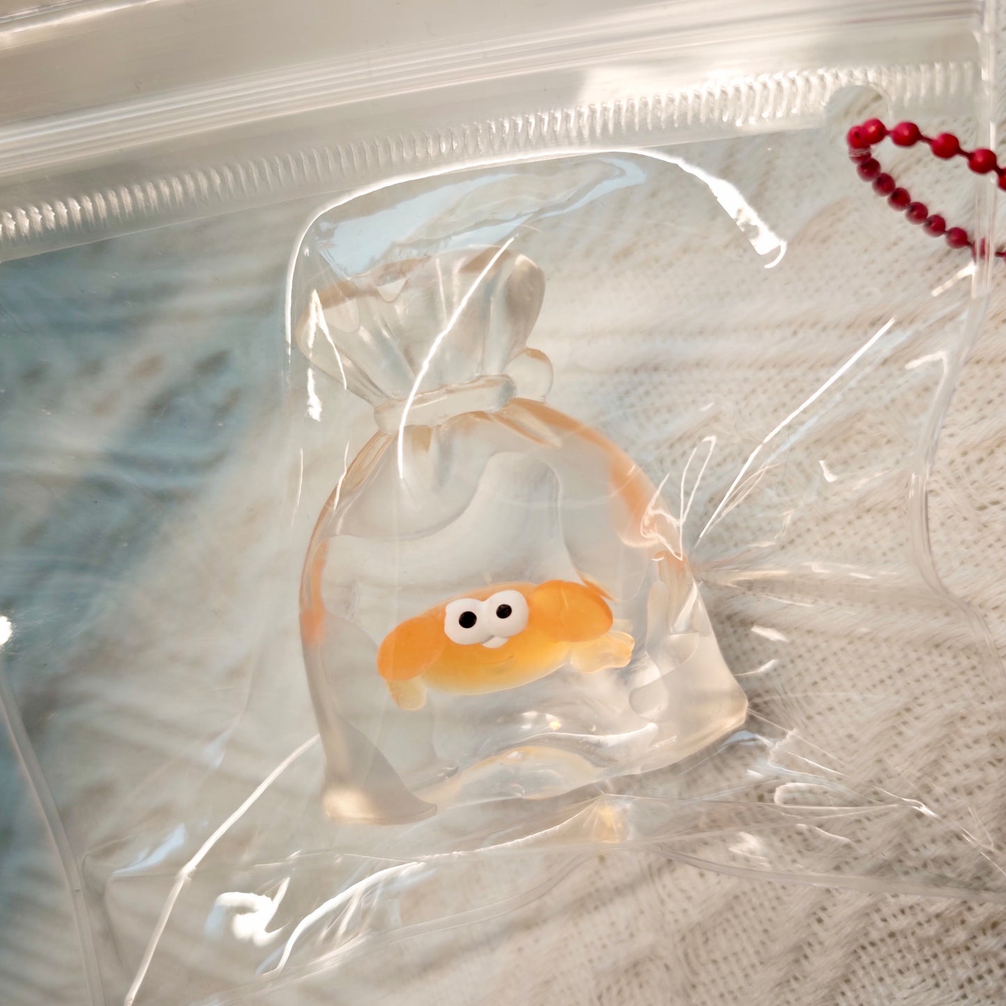 Transparent Goldfish Bag Taba Squishy Toy