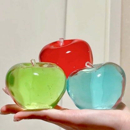 Formable Crystal Red /Green /Blue Creamy Texture Big Apple 🍎 Vaseline Stress Ball (7.5cm) - Charming Cheese