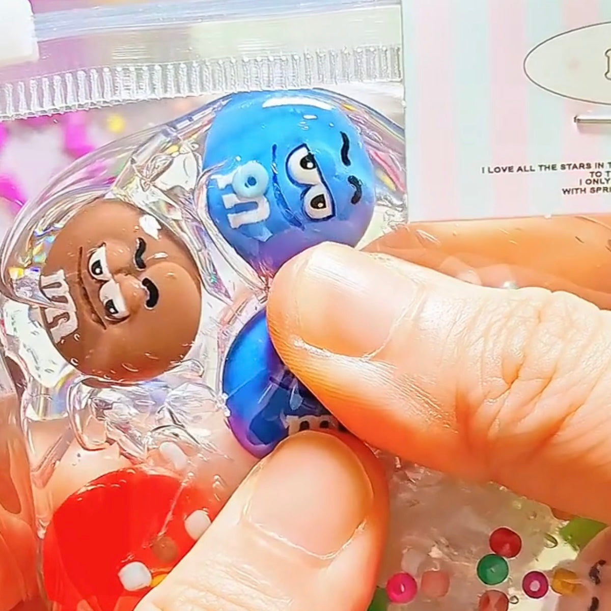 M&M’s lovely stress ball squishy toy pendant