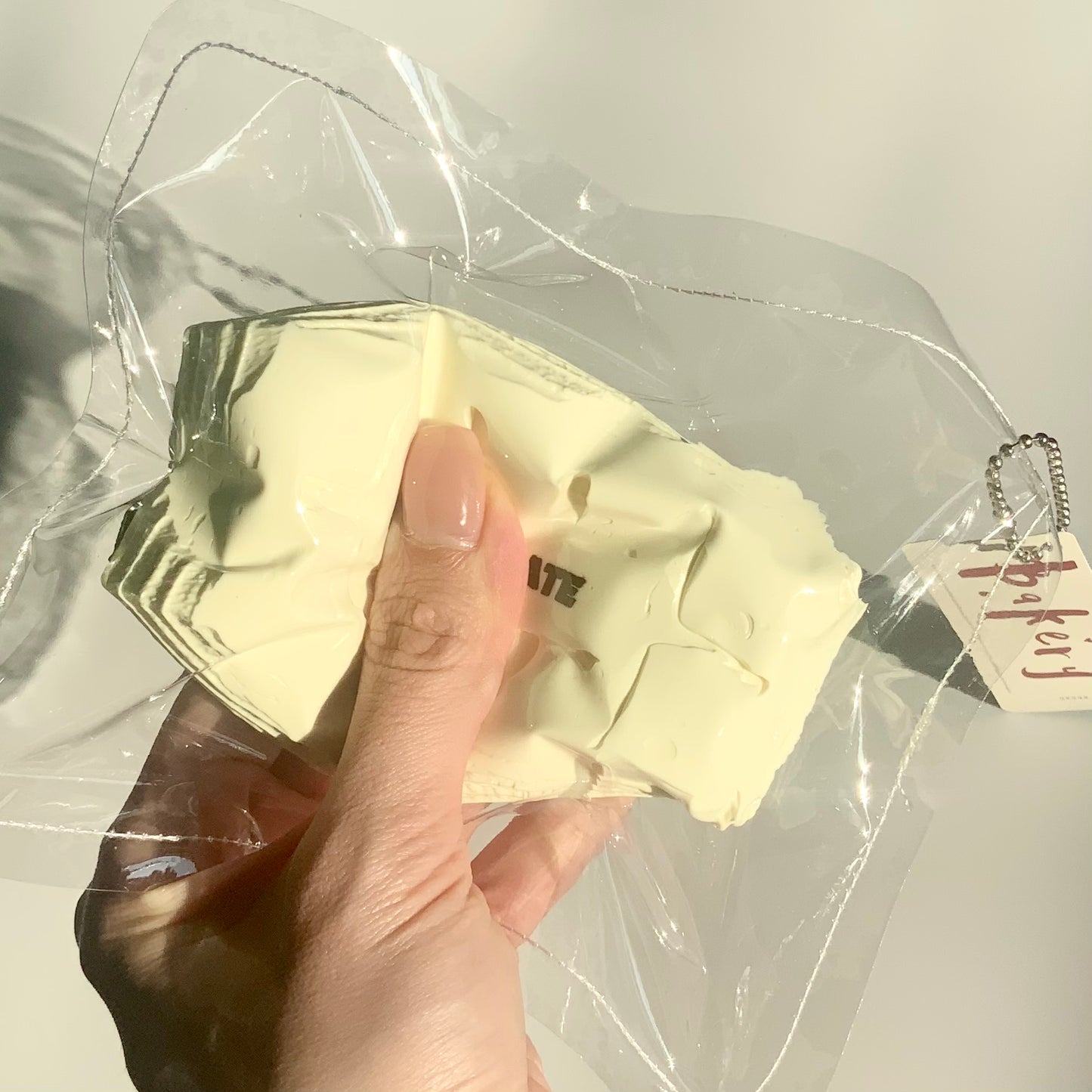 Butter Chocolate Clay-like Texture Taba Squishy Toy (around 130g)