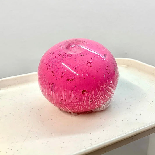 Barbie Pink Round Building Block Handmade Stress Ball (6cm)