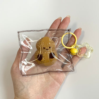 Clay-like Texture JC Peanut Taba Squishy Toy Pendant