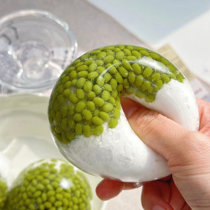 Mung Bean Milk Ice Zip-tie Stress Ball Fidget Toy - Charming Cheese