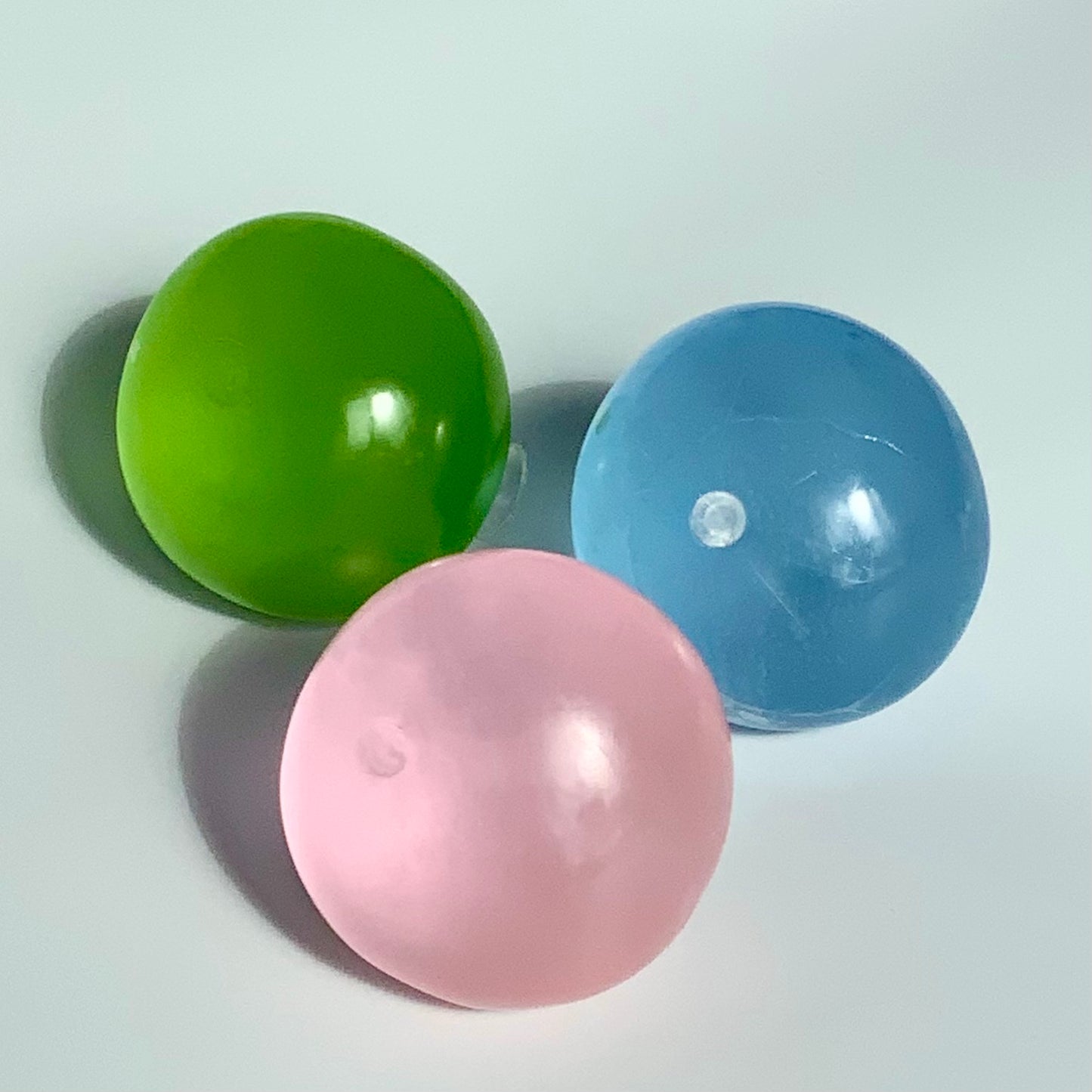 Mini Pink Blue Green Coconut Oil Malleable Handmade Stress Ball