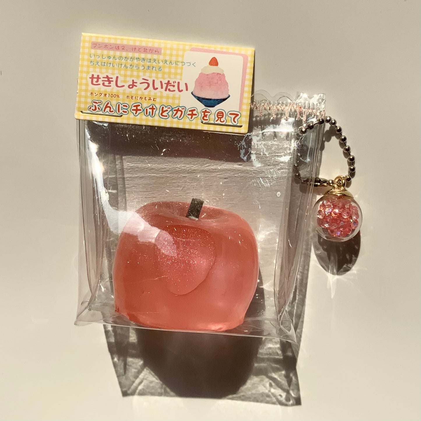 Super Soft Transparent Pink Apple Taba Squishy Toy