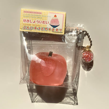 Super Soft Transparent Pink Apple Taba Squishy Toy