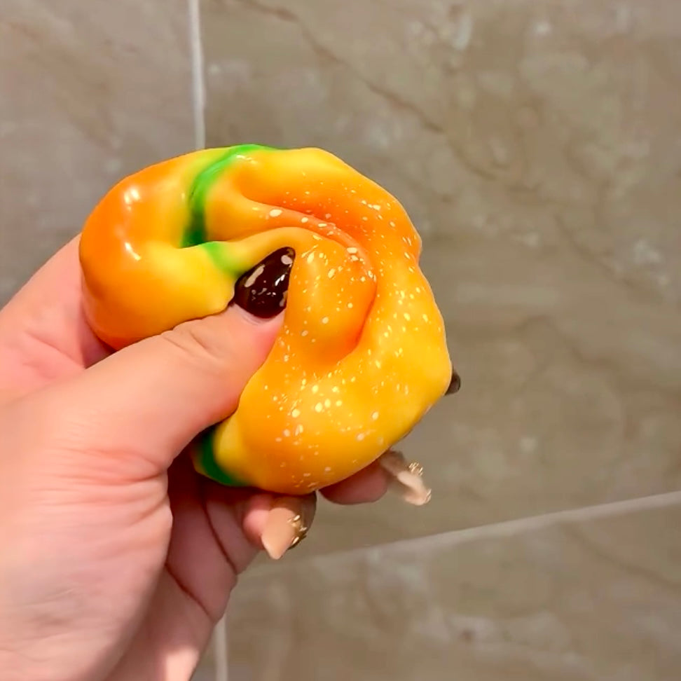 Chunky Crunchy Burger Stress Ball Fidget Toy