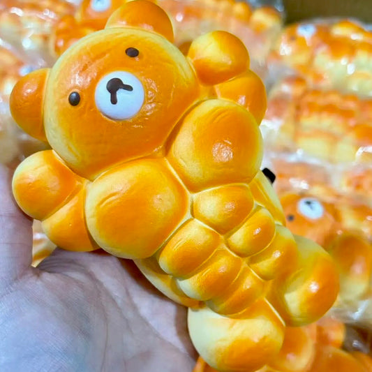Strong Muscle Bear Slow-rising Squishy Toy - Charming Cheese