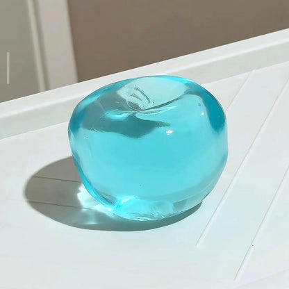 Formable Crystal Red /Green /Blue Creamy Texture Big Apple 🍎 Vaseline Stress Ball (7.5cm) - Charming Cheese
