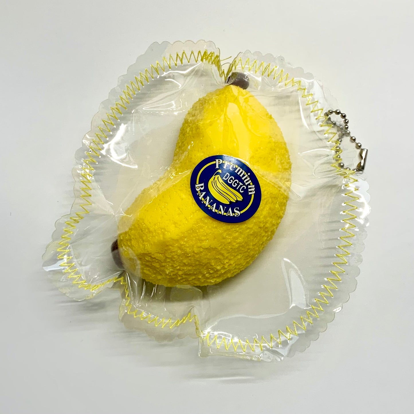 Stitched-edge cute banana taba squishy toy