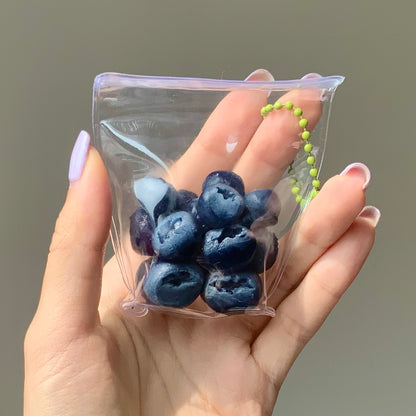 Blueberry taba squishy toy pendant