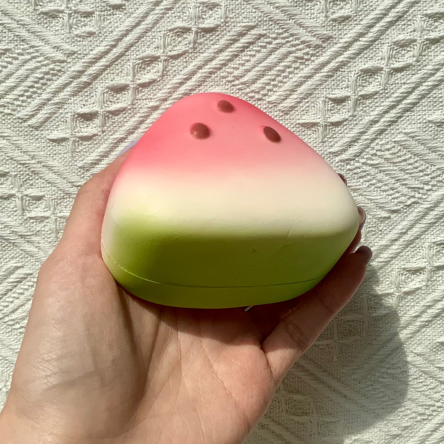 Summer triangular watermelon slice slow rising squishy toy