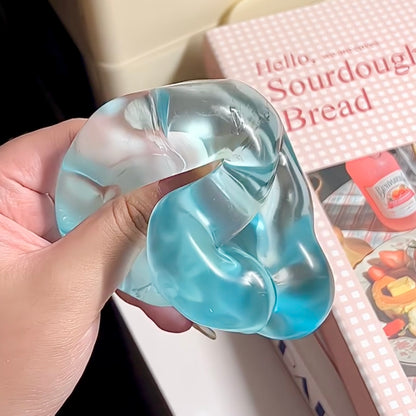 Ice Blue Jelly Candy Thin-skin Stress Ball Fidget Toy