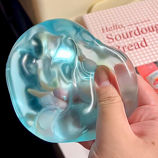 Ice Blue Jelly Candy Thin-skin Stress Ball Fidget Toy
