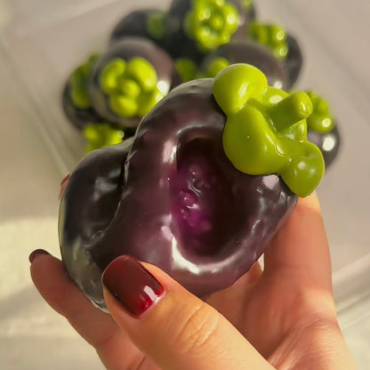 Crunchy Chubby Mangosteen Stress Ball Fidget Toy