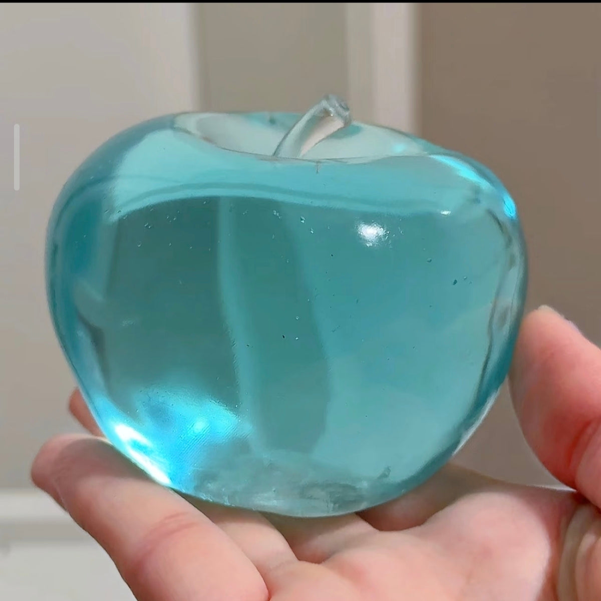 Formable Crystal Red /Green /Blue Creamy Texture Big Apple 🍎 Vaseline Stress Ball (7.5cm) - Charming Cheese