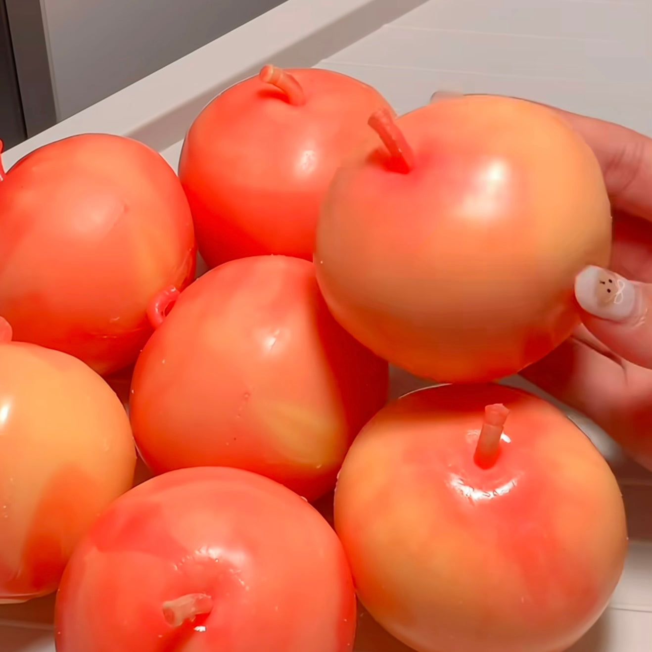 Crispy Little Red Apple Handmade Stress Ball (70g)