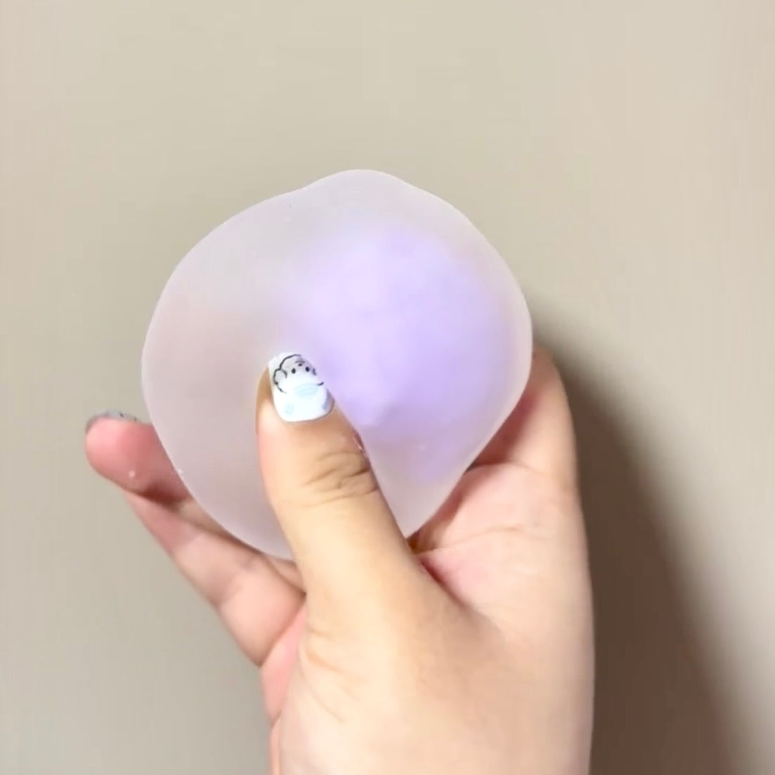 Taro Ice Skin Mochi Malleable Handmade Stress Ball