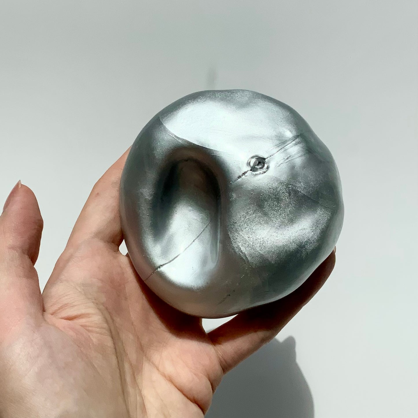 Silver Liquid Metal Ball Ultra-Thin Skin Moldable Petroleum Jelly