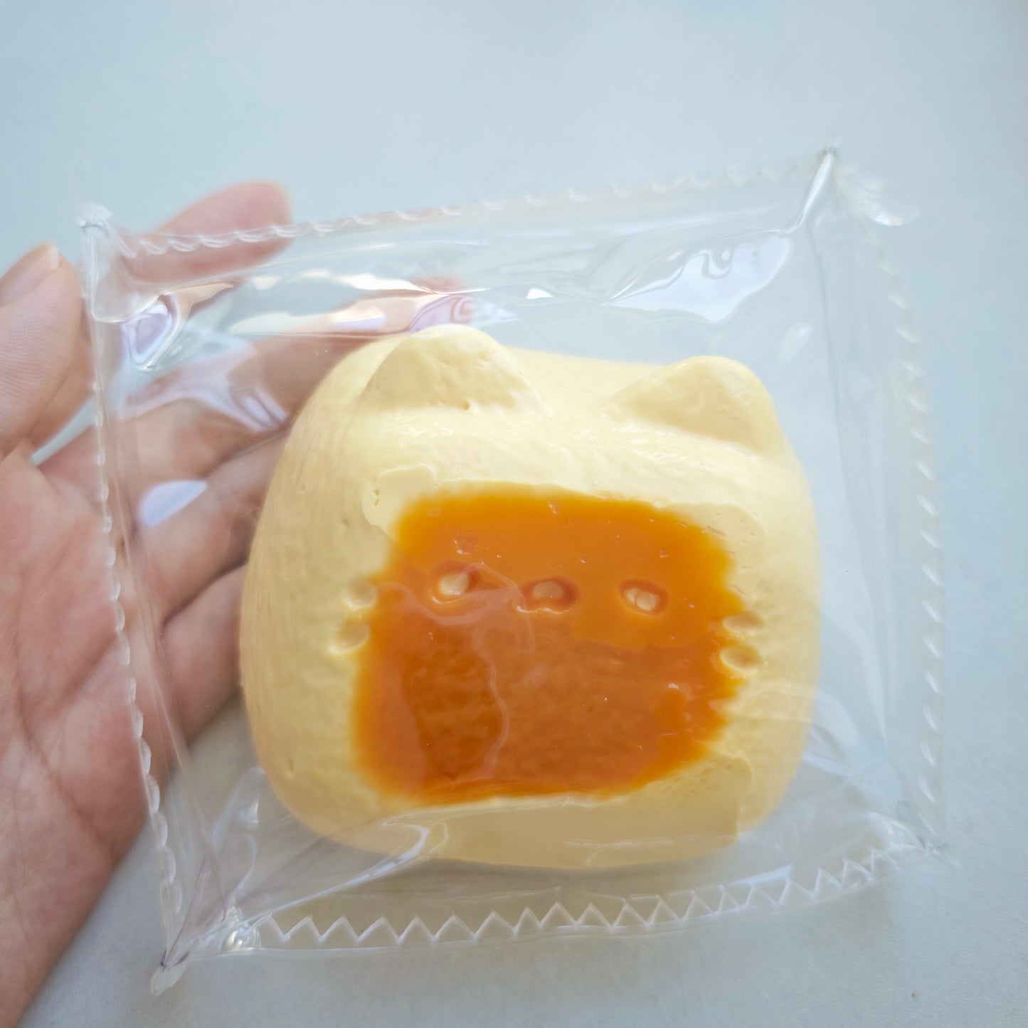 Water-like Texture Bursting Cute Grilled Kitty Taba Squishy Toy