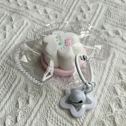 Grilled/ pink white hello kitty pudding taba squishy toy