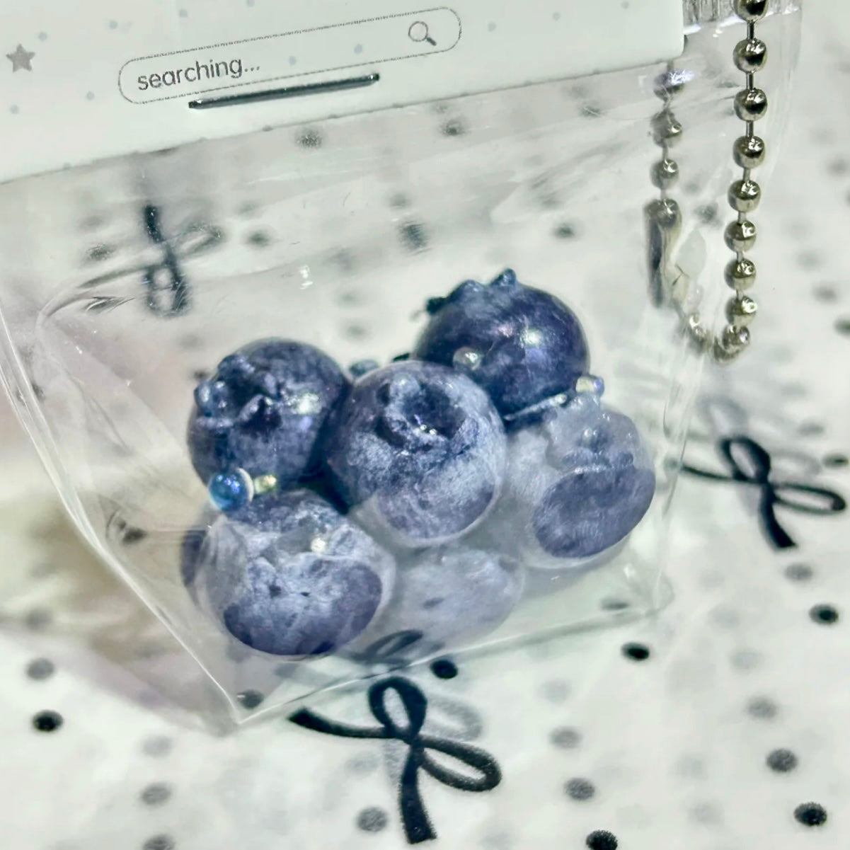 A Small Bag of Blueberries 🫐 Taba Squishy Toy Pendant