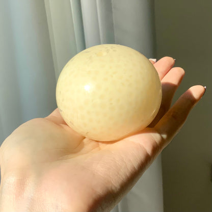 Soft Glutinous White Rice Porridge Stress Ball Toy (6cm ball skin)