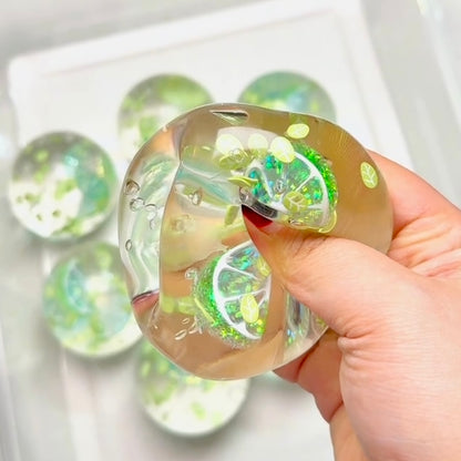 Malt Sugar Texture Lemon Mojito Stress Ball Toy - Charming Cheese