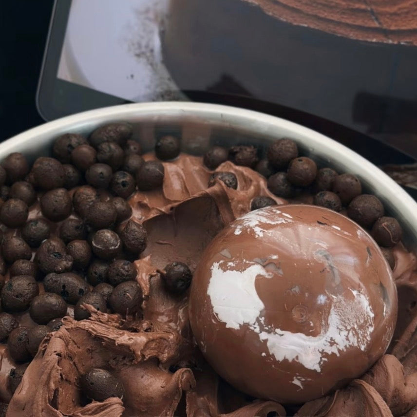 Crispy Milk Chocolate Stress Ball Zip-tie Fidget Toy - Charming Cheese