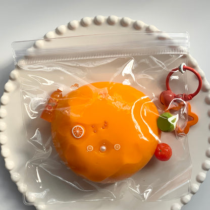 Giant Summer Orange Daifuku Taba Squishy Toy