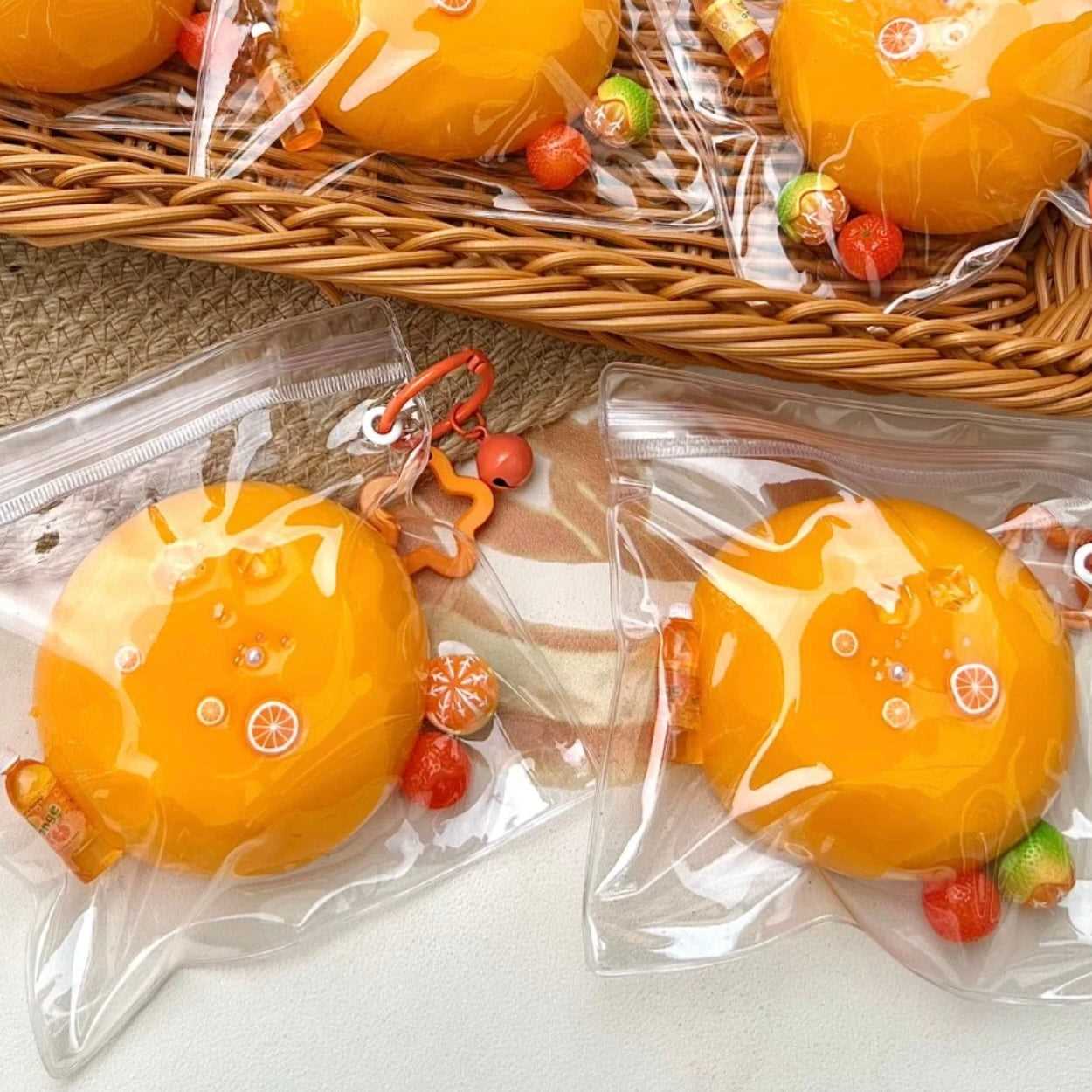 Orange Daifuku taba squishy toy - Charming Cheese