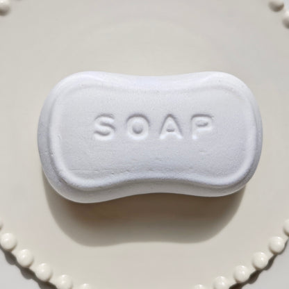 Flocked super soft white soap taba squishy toy