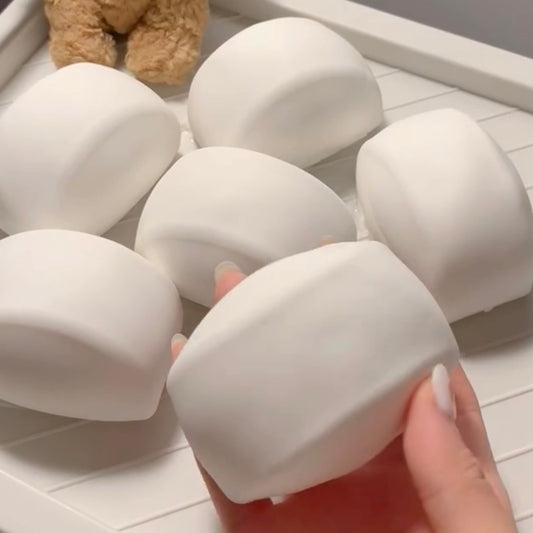 Crispy Building Block White Steamed Bun Handmade Stress Ball