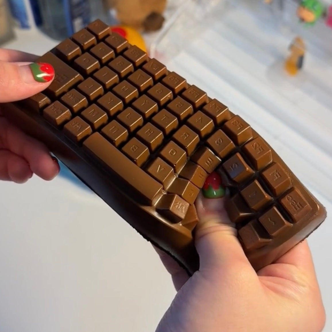 Chocolate keyboard slow rising squishy toy