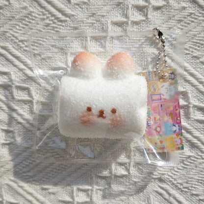 Square marshmallow bunny taba squishy toy